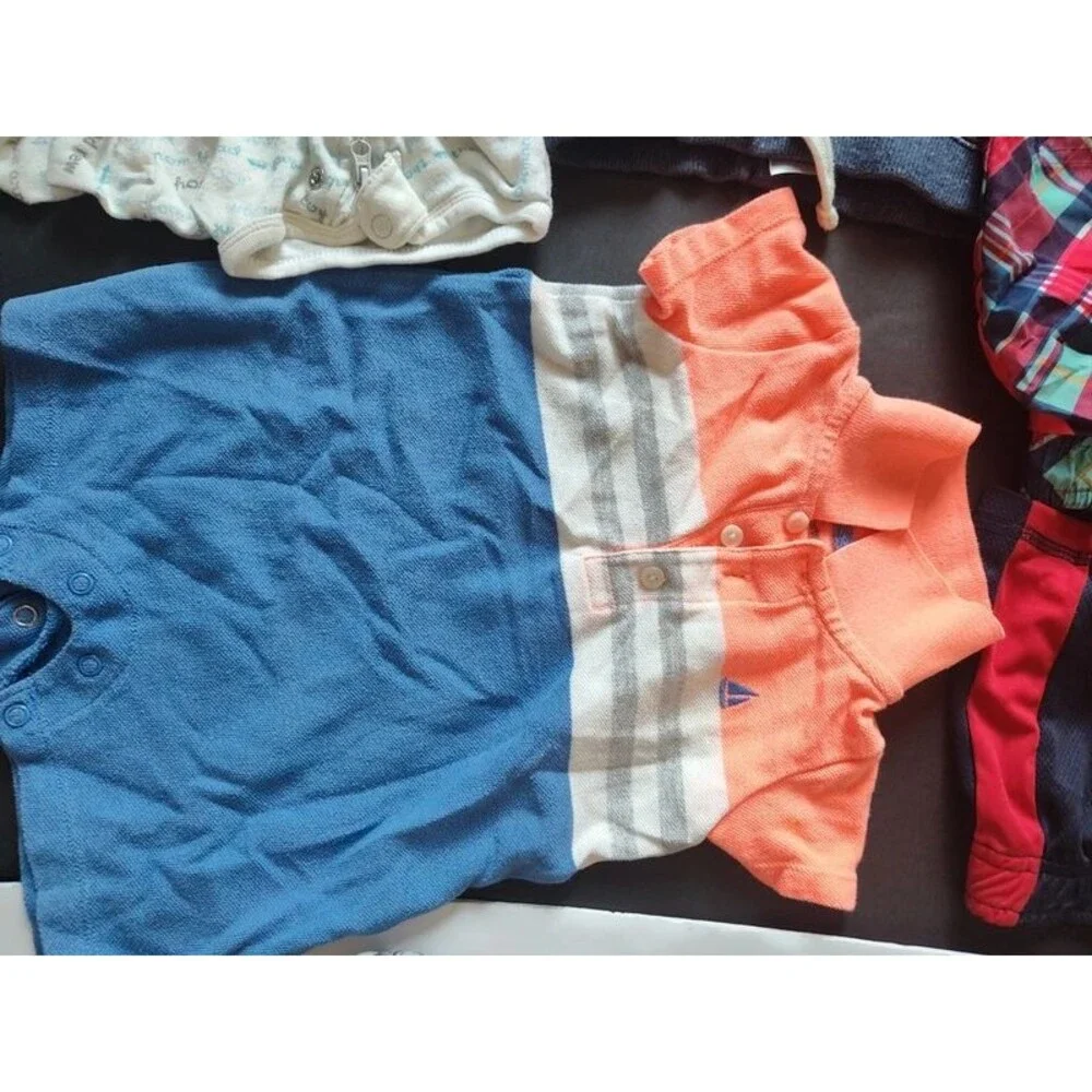 20pcs 6-9m baby boy clothes bundle set clothing pj footies tshirts shorts pants